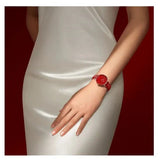 Buy Shop Daniel Wellington Petite Red Dial Red Leather Strap Watch For Women - DW00100405 USA Online