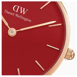 Buy Shop Daniel Wellington Petite Red Dial Red Leather Strap Watch For Women - DW00100405 USA Online