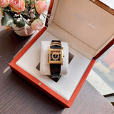 Buy Shop Versace VD-25 Diamonds Black Dial Black Leather Strap Watch for Women - VQF020015 USA Online