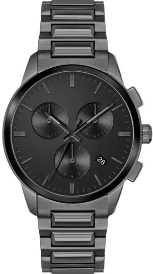 Buy Shop Hugo Boss Dapper Chronograph Black Dial Black Steel Strap Watch For Men - 1513929 USA Online