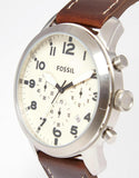 Buy Shop Fossil Pilot Chronograph White Dial Brown Leather Strap Watch for Men - FS5146 USA Online