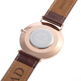 Buy Shop Daniel Wellington Classic St Mawes White Dial Brown Leather Strap Watch For Men - DW00100006 USA Online