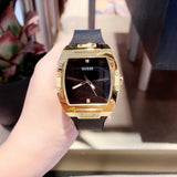 Buy Shop Guess Phoenix Black Dial Black Rubber Strap Watch for Men - GW0386G3 USA Online