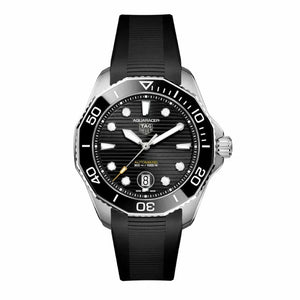 Buy Shop Tag Heuer Aquaracer Professional 300 Automatic Black Dial Black Rubber Strap Watch for Men - WBP201A.FT6197 USA Online