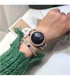 Buy Shop Michael Kors Parker Mother of Pearl Black Dial Two Tone Steel Strap Watch for Women - MK6414 USA Online