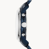 Buy Shop Fossil Grant Chronograph Blue Dial Blue Steel Strap Watch for Men - FS5230 USA Online