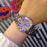 Buy Shop Marc Jacobs Amy White Dial Silver Steel Strap Watch for Women - MBM3140 USA Online