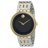 Buy Shop Movado Museum Esperanza Black Dial Two Tone Steel Strap Watch For Men - 0607058 USA Online