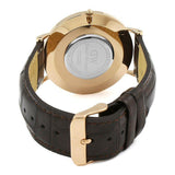 Buy Shop Daniel Wellington Classic York Black Dial Brown Leather Strap Watch For Men - DW00100128 USA Online