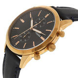Buy Shop Fossil Townsman Chronograph Blue Dial Blue Leather Strap Watch for Men - FS5436 USA Online