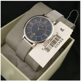 Buy Shop Fossil Jacqueline Mother of Pearl Blue Dial Silver Mesh Strap Watch for Women - ES4322 USA Online