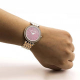 Buy Shop Michael Kors Darci Red DIal Rose Gold Stainless Steel Strap Watch for Women - MK3378 USA Online