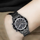 Buy Shop Marc Jacobs Rock Chronograph Limited Edition Gray Dial Gray Steel Strap Watch for Women - MBM5025 USA Online