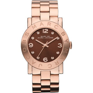 Buy Shop Marc Jacobs Amy Purple Rose Gold Steel Strap Watch for Women - MBM8616 USA Online