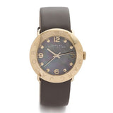 Buy Shop Marc Jacobs Amy Grey Dial Grey Leather Strap Watch for Women - MBM1287 USA Online