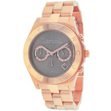 Buy Shop Marc Jacobs Blade Chronograph Brown Dial Rose Gold Steel Strap Watch for Women - MBM3308 USA Online