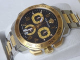 Buy Shop Versace Dylos Chronograph Black Dial Two Tone Steel Strap Watch for Men - VQC100016 USA Online