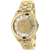 Buy Shop Marc Jacobs Henry Gold Dial Gold Steel Strap Watch for Women - MBM3292 USA Online