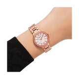 Buy Shop Fossil Virginia White Dial Rose Gold Steel Strap Watch for Women - ES3284 USA Online