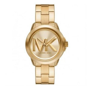 Buy Shop Michael Kors Bryn Quartz Gold Dial Gold Steel Strap Watch For Women - MK7317 USA Online