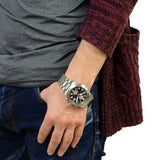 Buy Shop Marc Jacobs Larry Chronograph Black Dial Silver Steel Strap Watch for Men - MBM5050 USA Online
