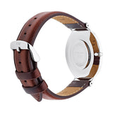 Buy Shop Daniel Wellington Classic St Mawes White Dial Brown Leather Strap Watch For Men - DW00100021 USA Online