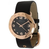 Buy Shop Marc Jacobs Amy Black Dial Black Leather Strap Watch for Women - MBM1225 USA Online