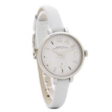 Buy Shop Marc Jacobs Sally White Dial White Leather Strap Watch for Women - MBM1350 USA Online