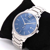 Buy Shop Burberry The Classic Blue Dial Silver Steel Strap Watch for Men - BU10007 USA Online