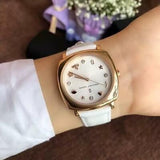 Buy Shop Marc Jacobs Mandy White Dial White Leather Strap Watch for Women - MJ8678 USA Online