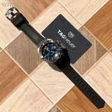 Buy Shop Tag Heuer Aquaracer Quartz Blue Dial Black Rubber Strap Watch for Men - WAY1112.FT8021 USA Online