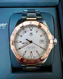 Buy Shop Tag Heuer Aquaracer Quartz White Dial Silver Strap Watch for Men - WAY1150.BD0911 USA Online