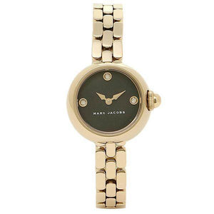 Buy Shop Marc Jacobs Courtney Mother of Pearl Black Dial Gold Steel Strap Watch for Women - MJ3460 USA Online