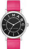 Buy Shop Marc Jacobs Roxy Black Dial Pink Leather Strap Watch for Women - MJ1535 USA Online
