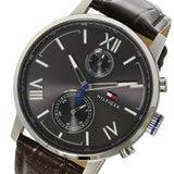 Buy Shop Tommy Hilfiger Aiden Quartz Black Dial Brown Leather Strap Watch for Men - 1791309 USA Online