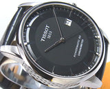 Buy Shop Tissot T Classic Luxury Powermatic 80 Black Dial Black Leather Strap Watch For Men - T086.408.16.051.00 USA Online