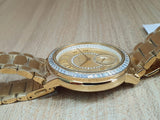 Buy Shop Michael Kors Madelyn Quartz Gold Dial Gold Steel Strap Watch For Women - MK6287 USA Online