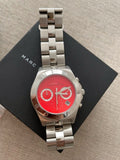 Buy Shop Marc Jacobs Blade Orange Dial Silver Steel Strap Watch for Women - MBM3306 USA Online