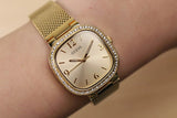 Buy Shop Guess Tapestry Diamonds Gold Dial Gold Mesh Bracelet Watch for Women - GW0354L2 USA Online