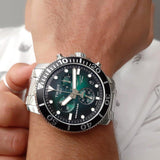 Buy Shop Tissot Seastar 1000 Chronograph Green Dial Silver Steel Strap Watch For Men - T120.417.11.091.01 USA Online