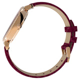 Buy Shop Swarovski Passage Moon Phase Red Dial Red Leather Strap Watch for Women - 5613323 USA Online