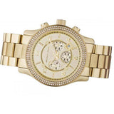 Buy Shop Michael Kors Runway Gold Dial Gold Steel Strap Watch for Women - MK5575 USA Online