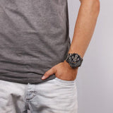 Buy Shop Diesel Big Daddy 2.0 Chronograph Blue Dial Grey Steel Strap Watch For Men - DZ7331 USA Online