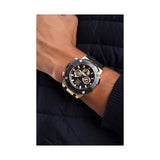 Buy Shop Guess Navigator Chronograph Black Dial Black Rubber Strap Watch for Men - GW0264G3 USA Online