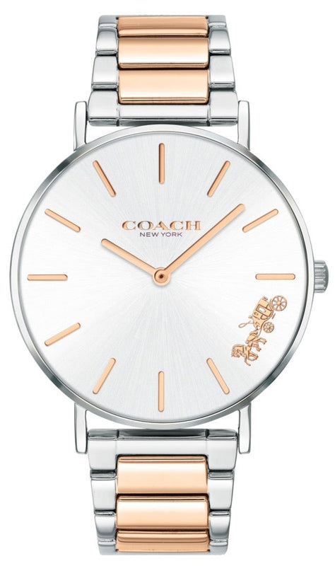 Buy Shop Coach Perry Silver Dial Two Tone Steel Strap Watch for Women - 14503346 USA Online