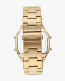 Buy Shop Fossil Retro Digital Gold Dial Gold Steel Strap Watch for Men - FS5843 USA Online