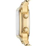 Buy Shop Fossil Retro Digital Gold Dial Gold Steel Strap Watch for Men - FS5843 USA Online