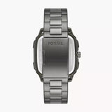 Buy Shop Fossil Inscription Multifunction Silver Dial Grey Steel Strap Watch for Men - BQ2657 USA Online
