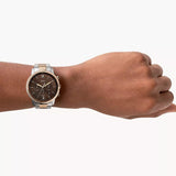 Buy Shop Fossil Neutra Chronograph Brown Dial Two Tone Steel Strap Watch for Men - FS5869 USA Online