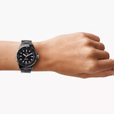 Buy Shop Fossil FB-01 Three-Hand Black Dial Black Ceramic Strap Watch for Women - CE1108 USA Online